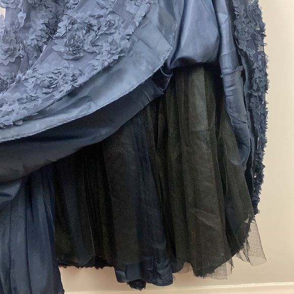 Adrianna Papell | Navy Cocktail Maxi Dress - Picture 11 of 12